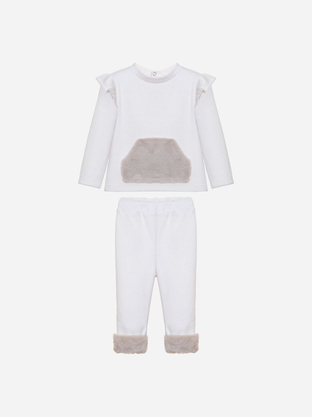 Beige sweater and pants set