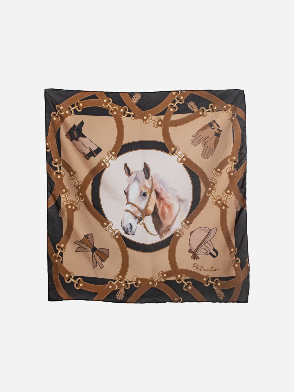 Horses print scarf