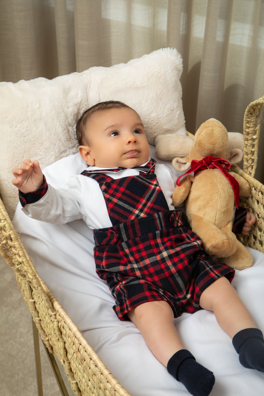 Scottish tartan romper
