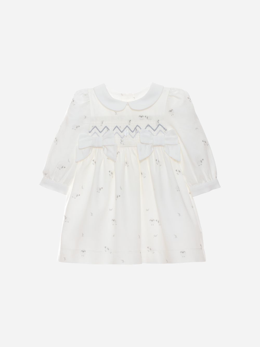 White viyella dress