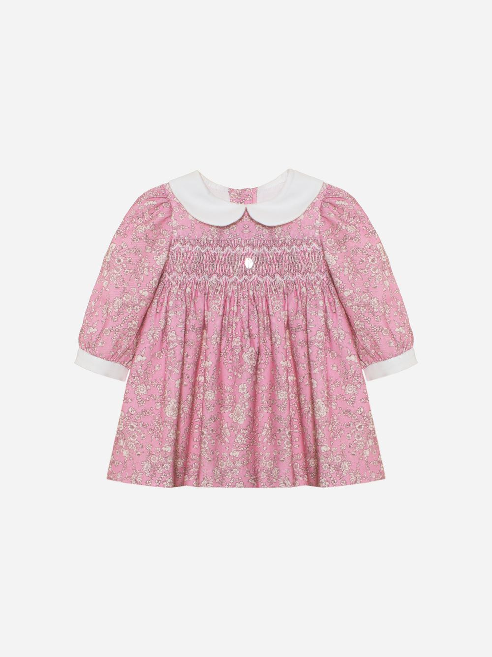 Pink micro-corduroy dress