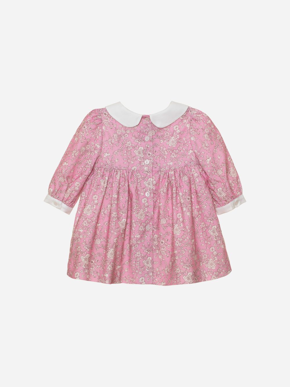 Pink micro-corduroy dress