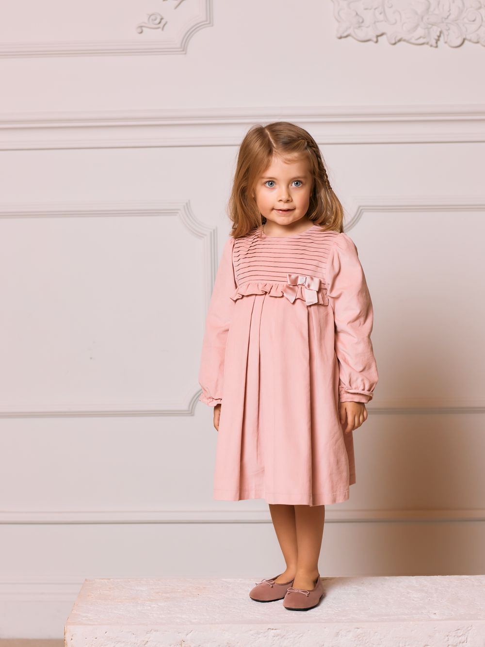Pink corduroy dress