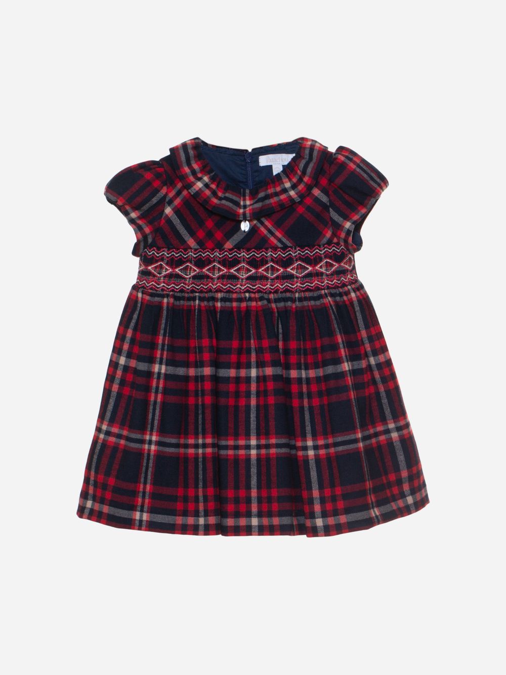Cap sleeve tartan dress