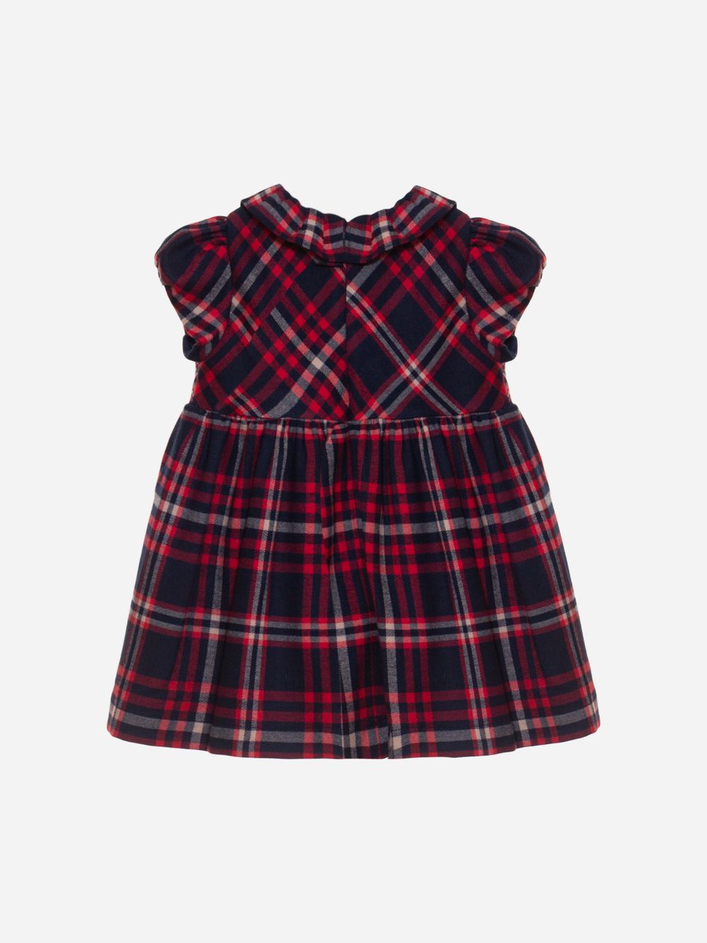 Cap sleeve tartan dress