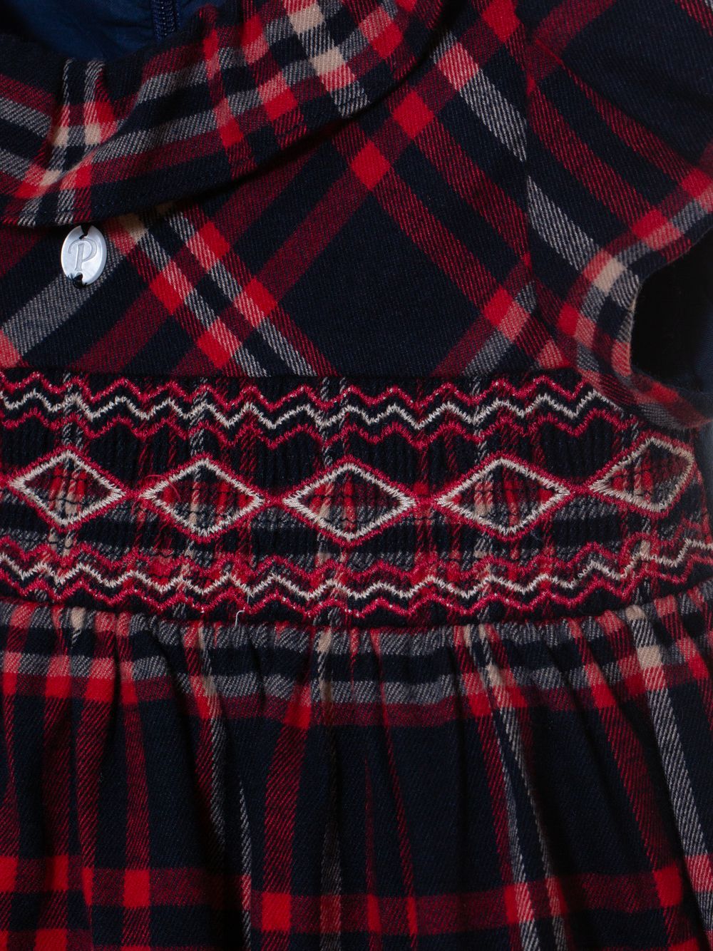 Cap sleeve tartan dress