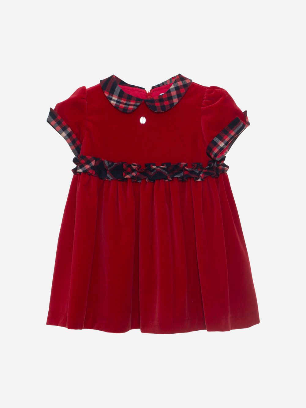 Red velvet dress