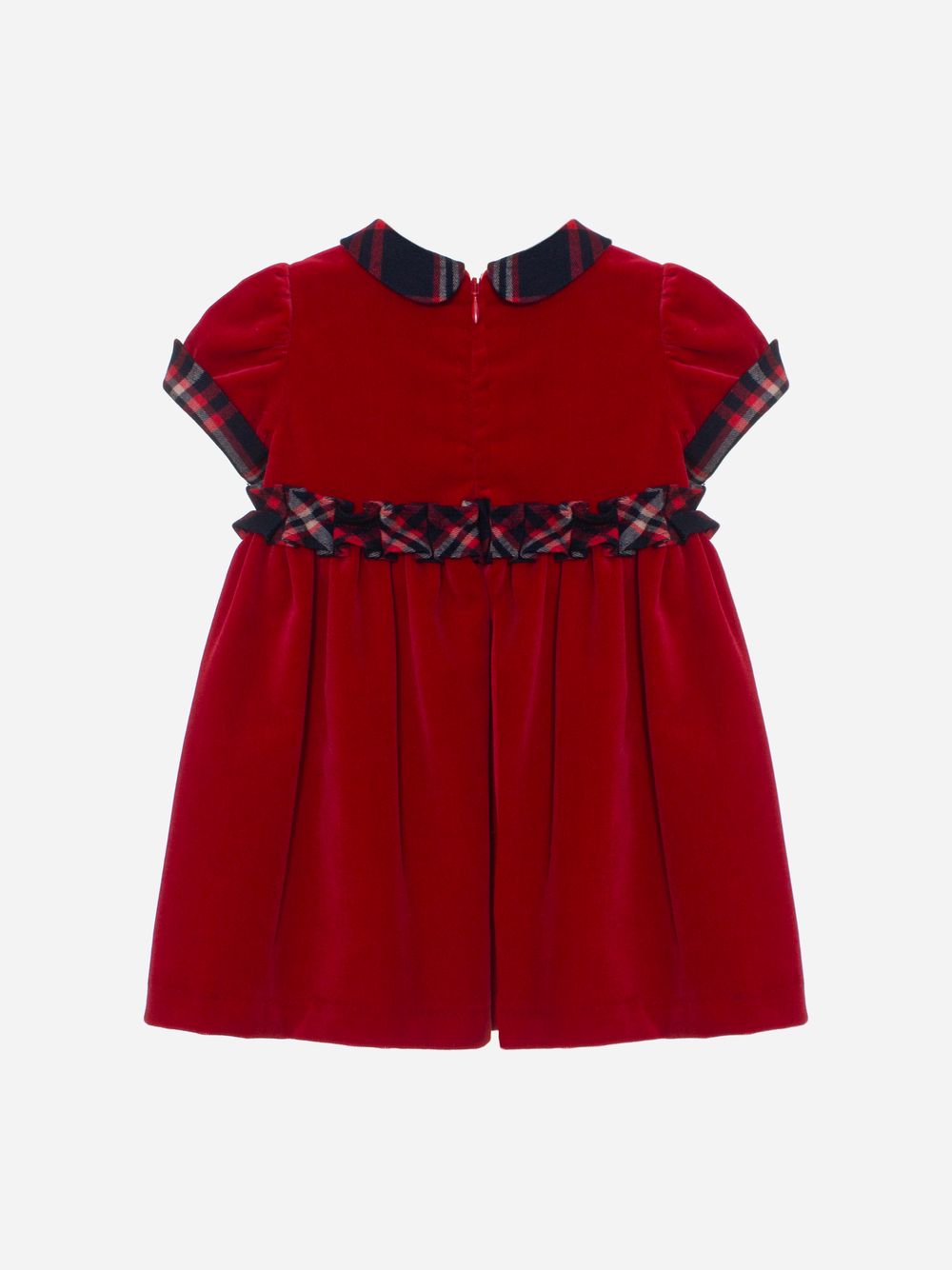 Red velvet dress