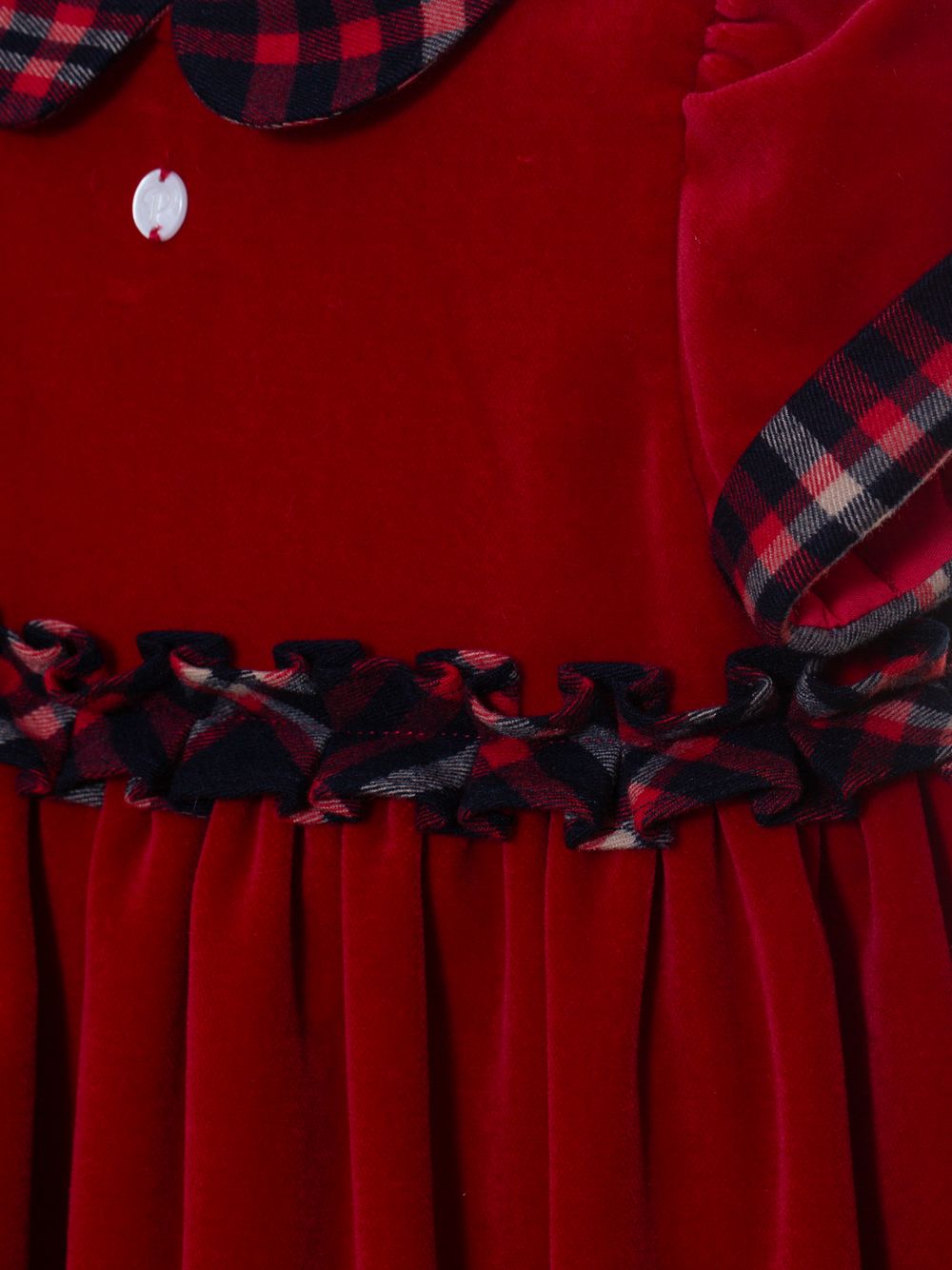 Red velvet dress