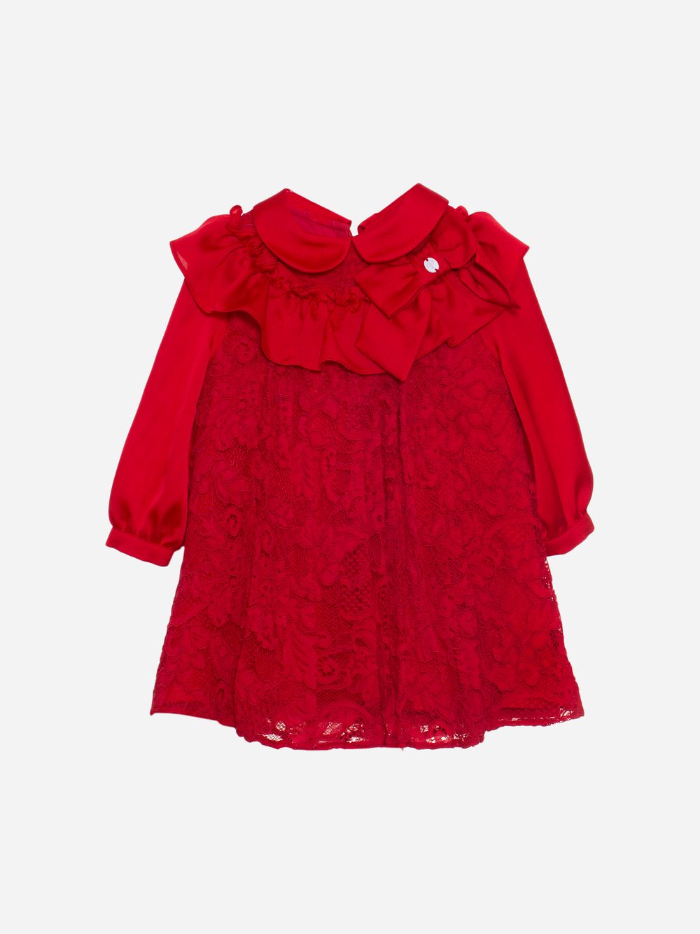 Red lace dress