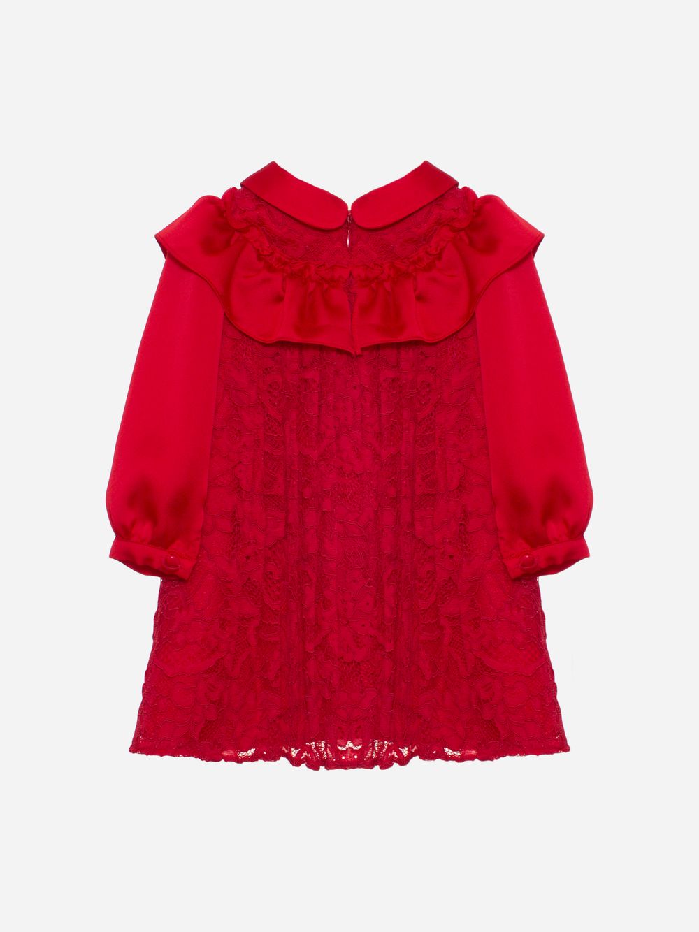 Red lace dress