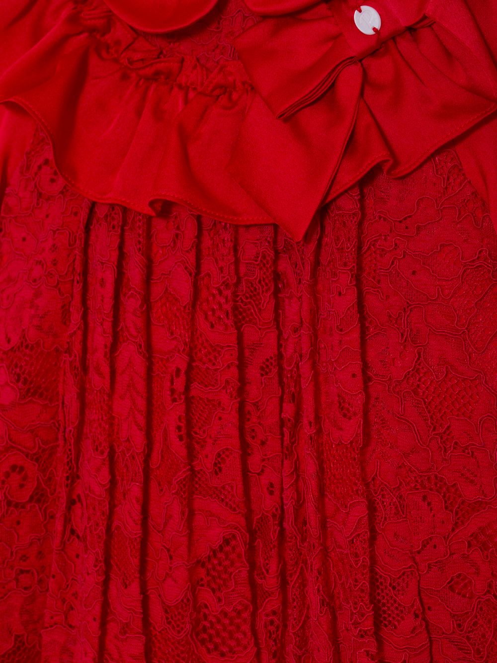 Red lace dress