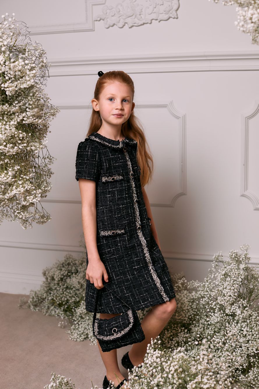 Black tweed dress