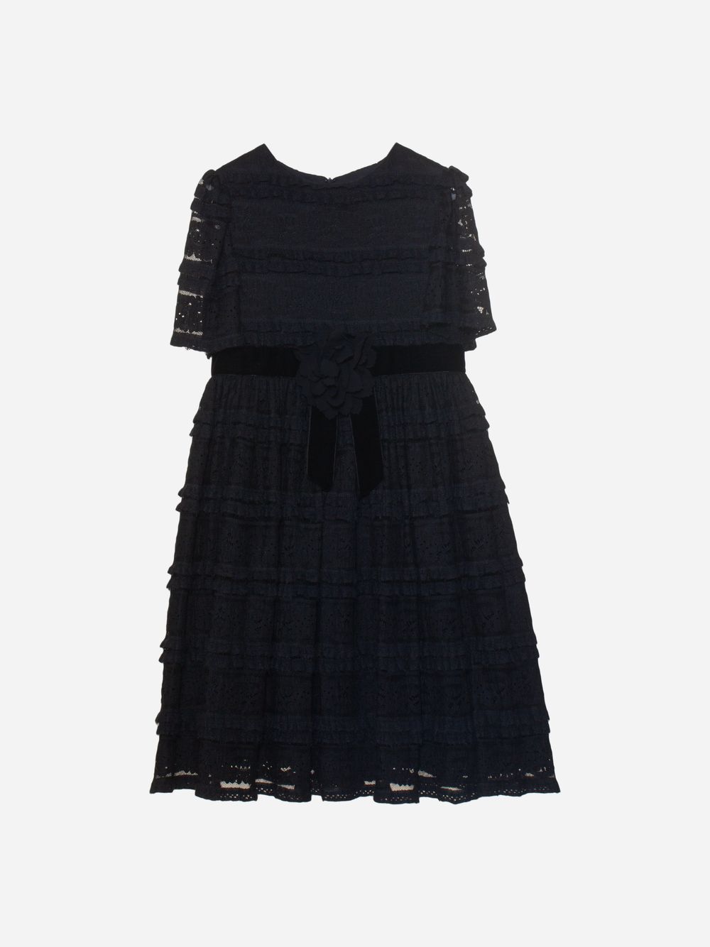 Black frilly lace dress