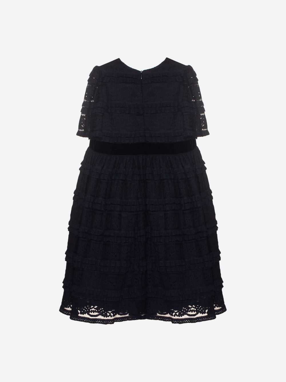 Black frilly lace dress