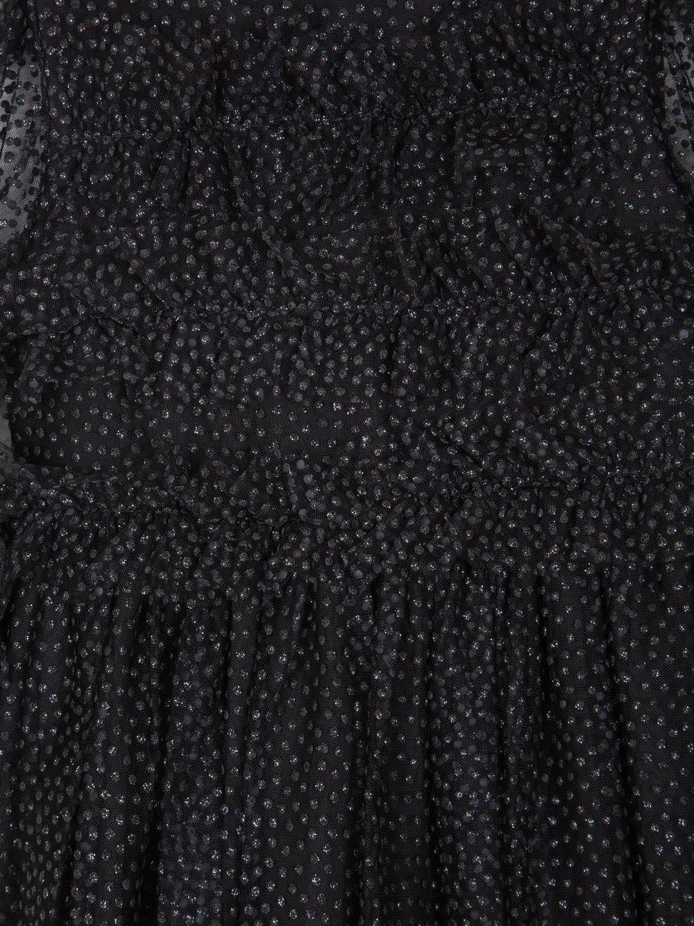 Black glitter dots tulle dress