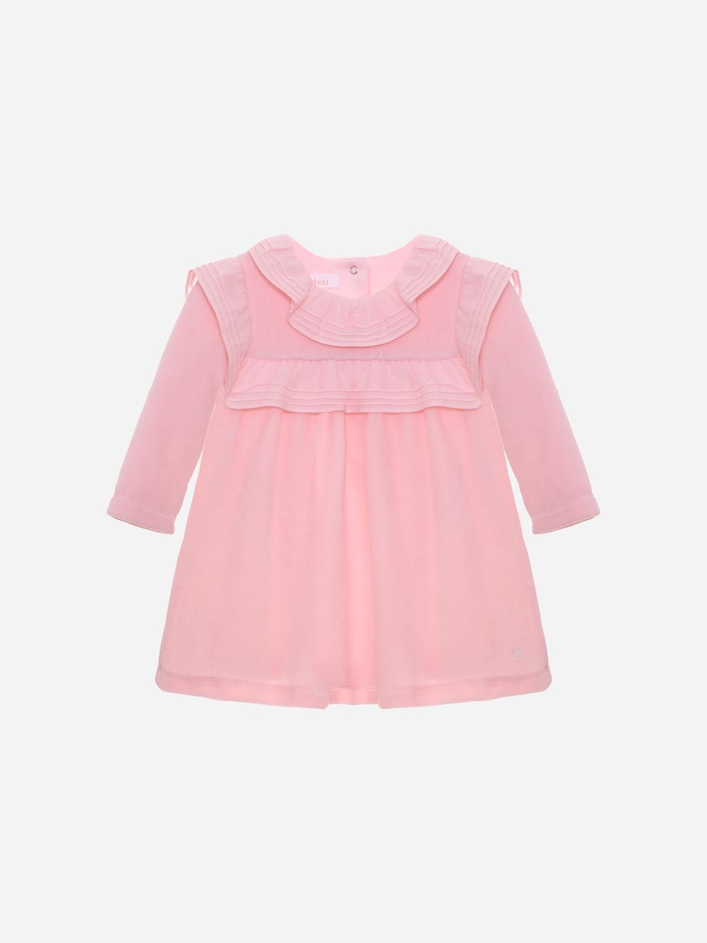 Pink velour dress