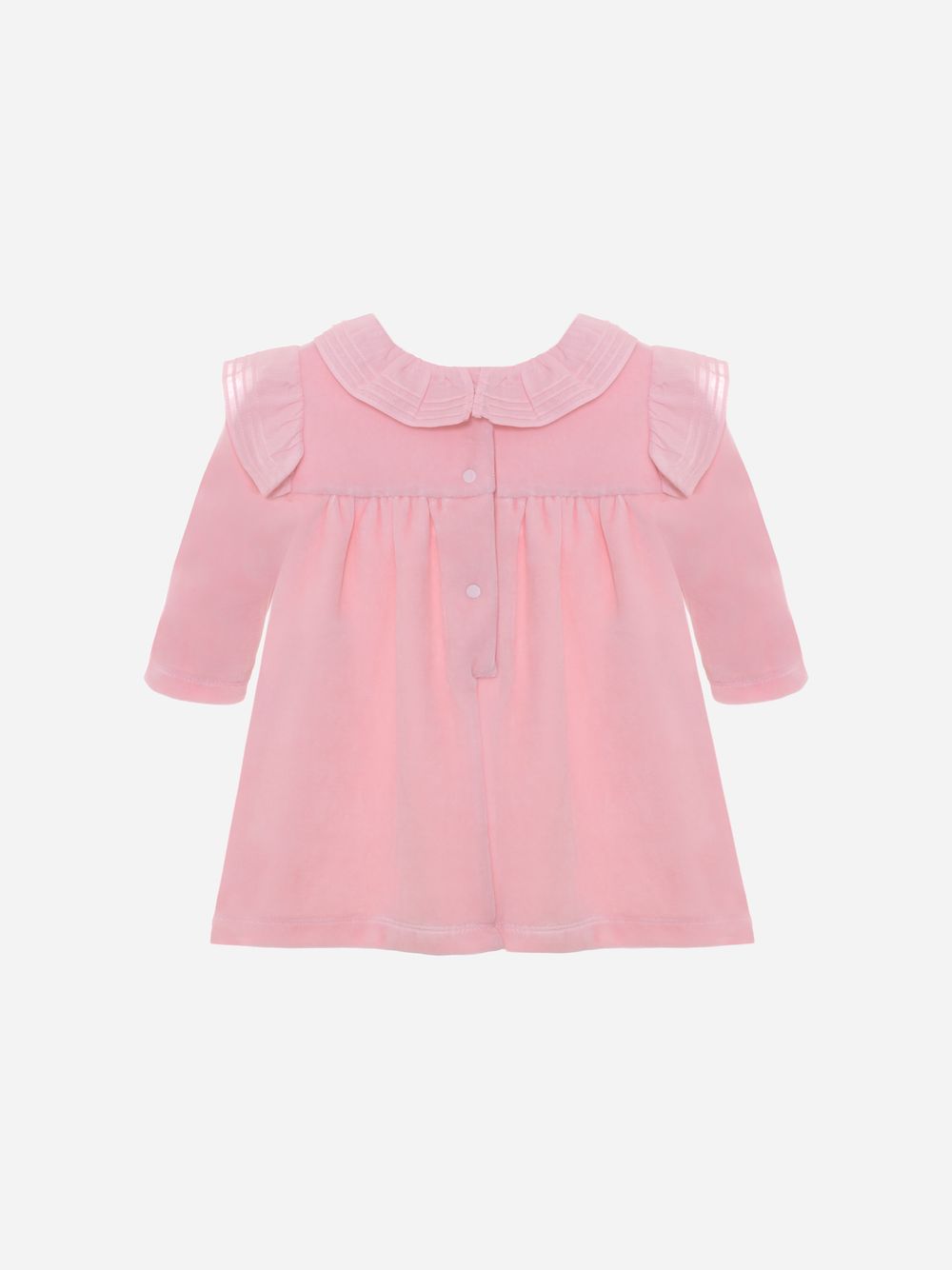 Pink velour dress
