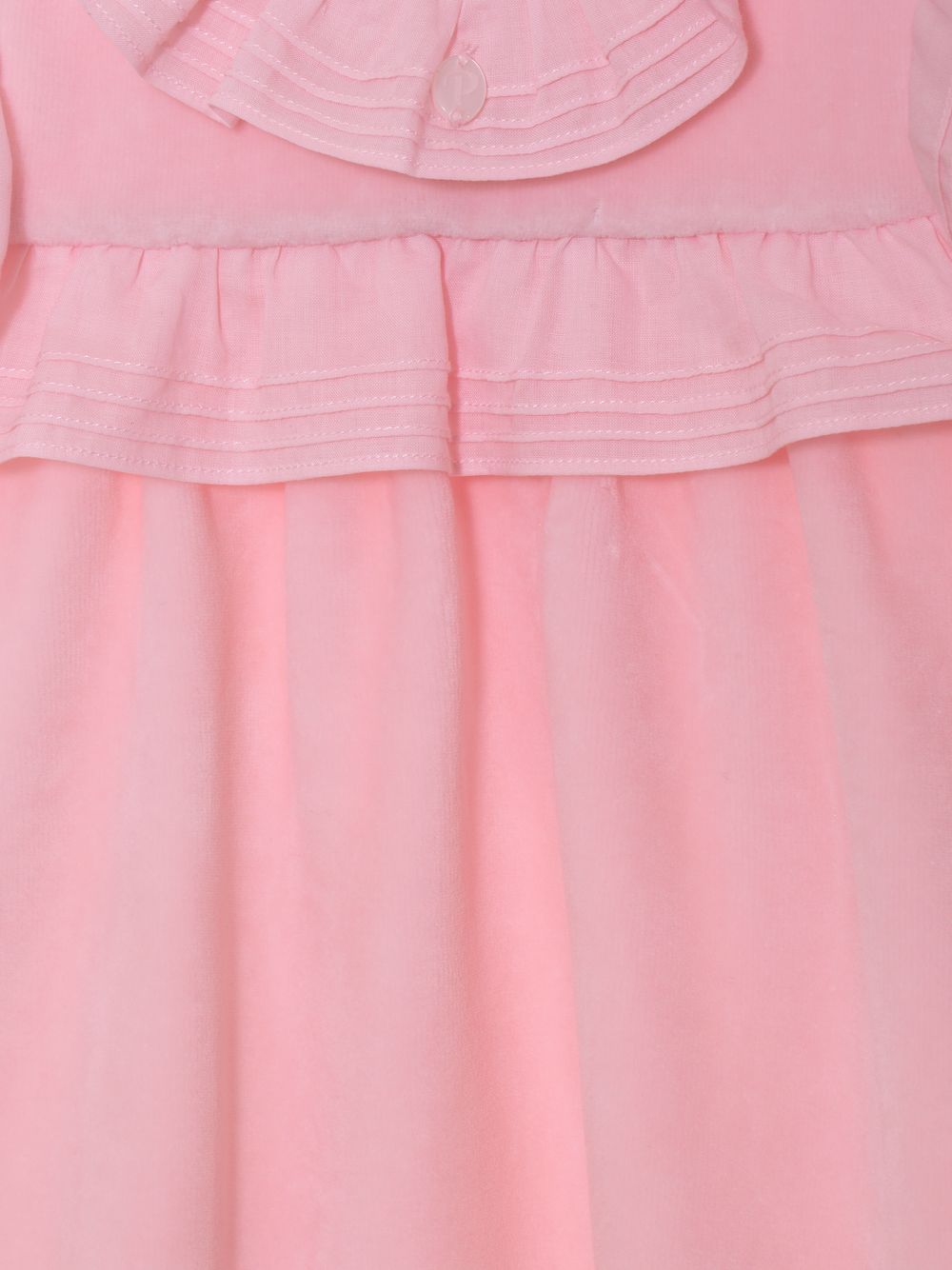 Pink velour dress