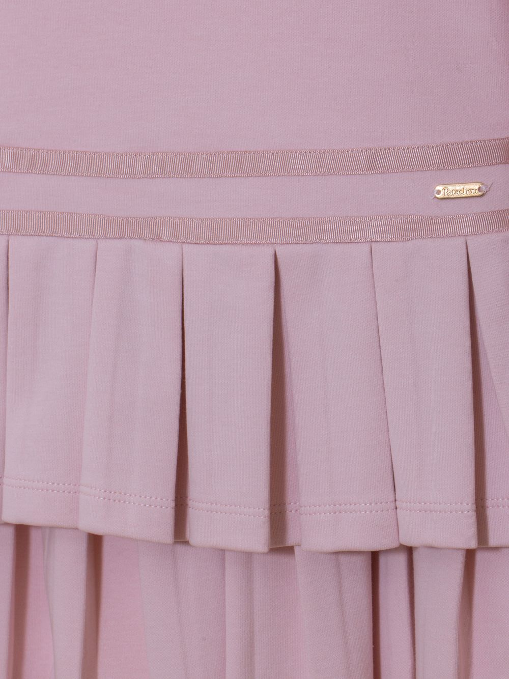 Pale pink pleated dress