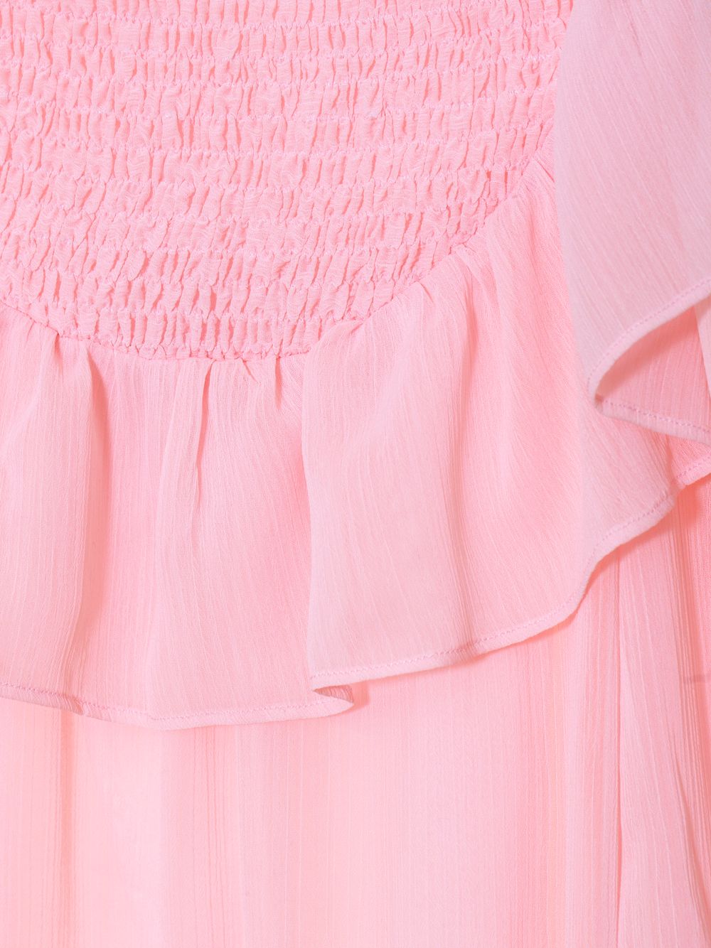 Pale pink chiffon dress