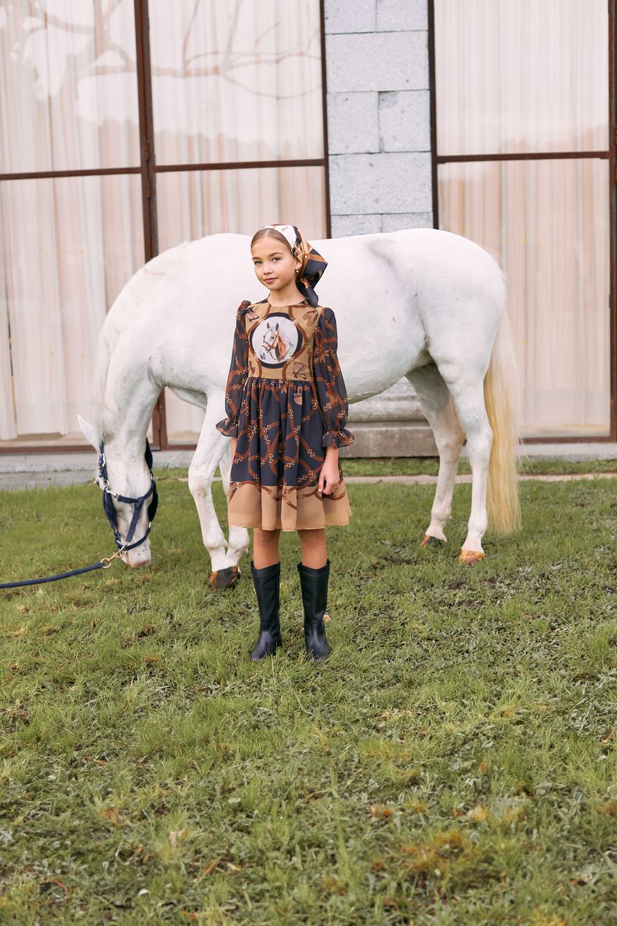 Horses print dress