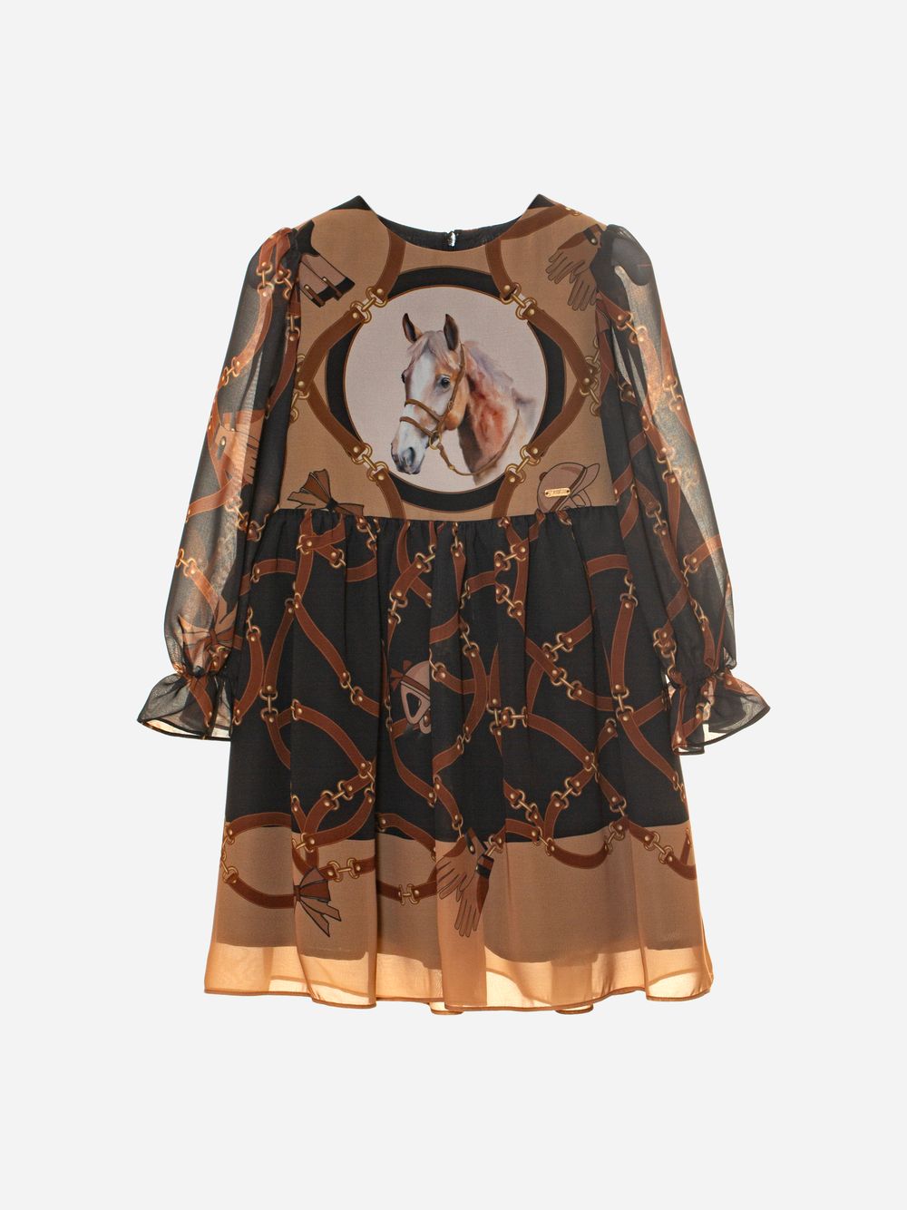 Horses print dress