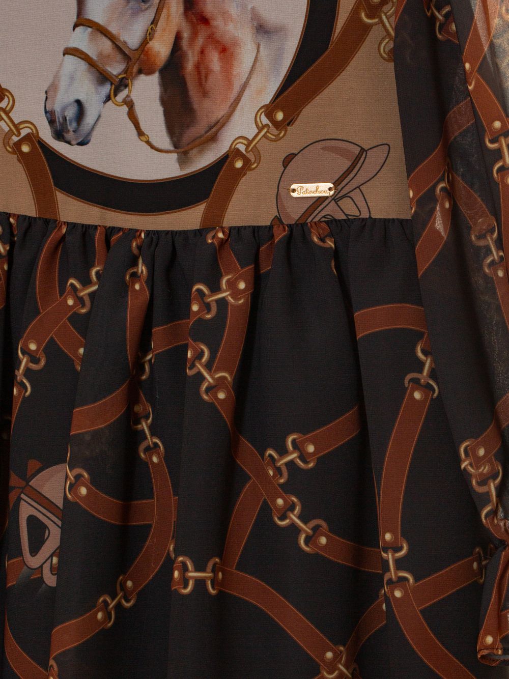 Horses print dress