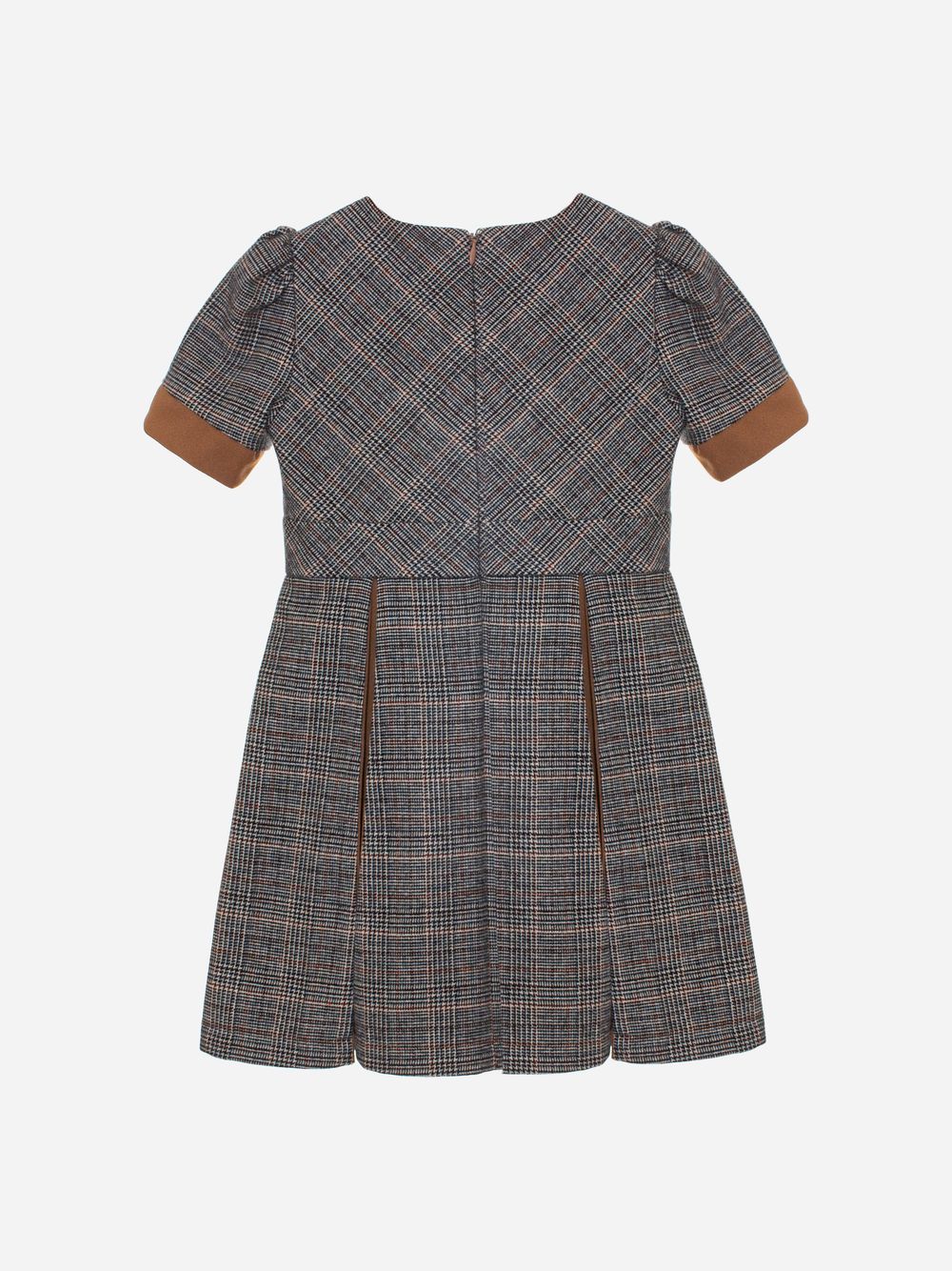 Camel plaid dress