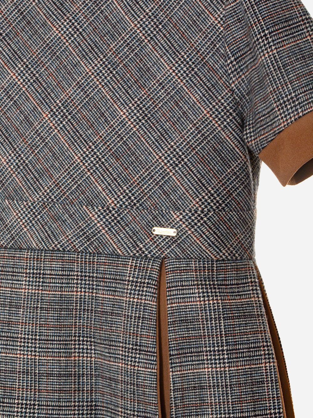Camel plaid dress