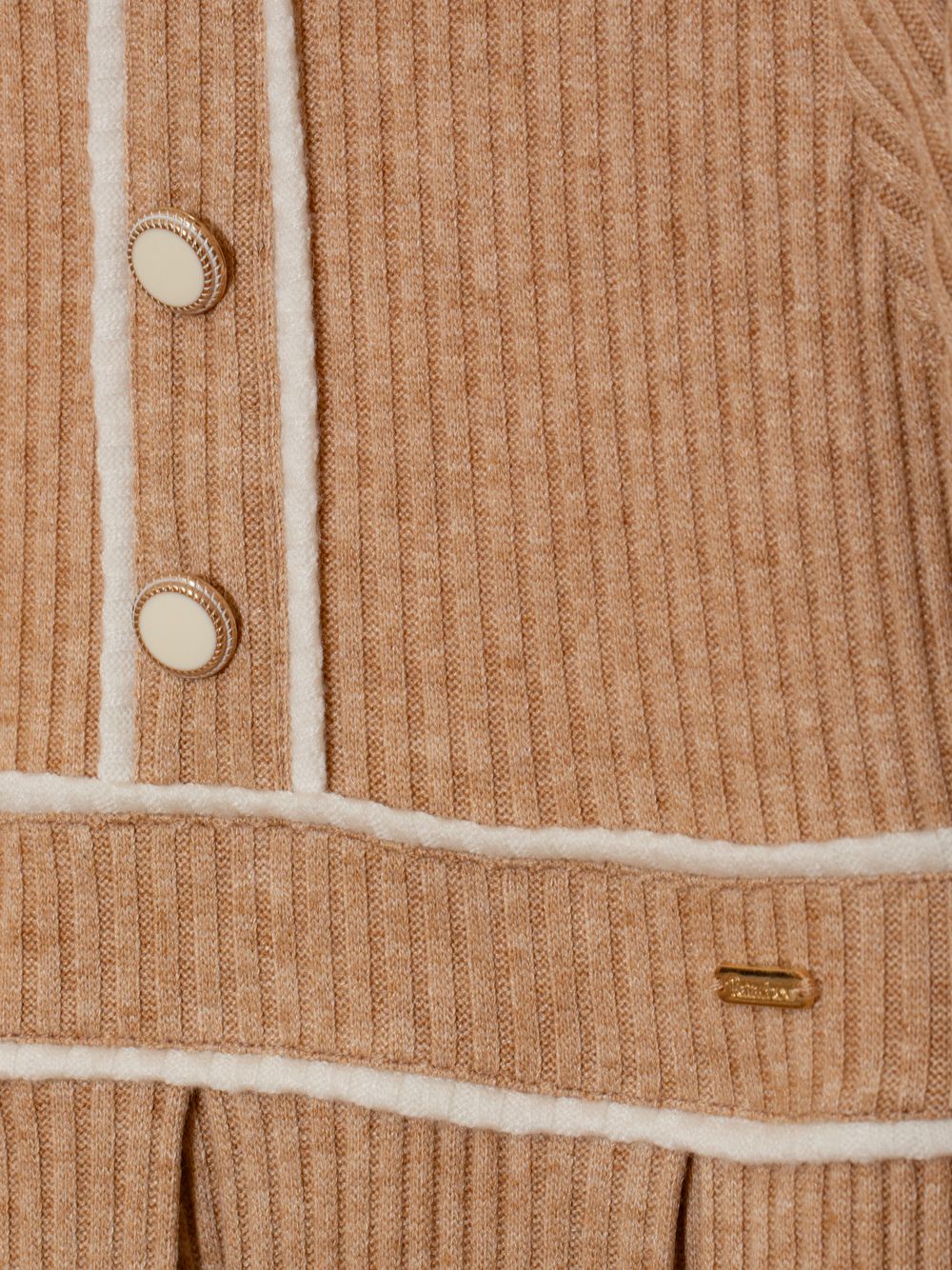 Camel knit dress
