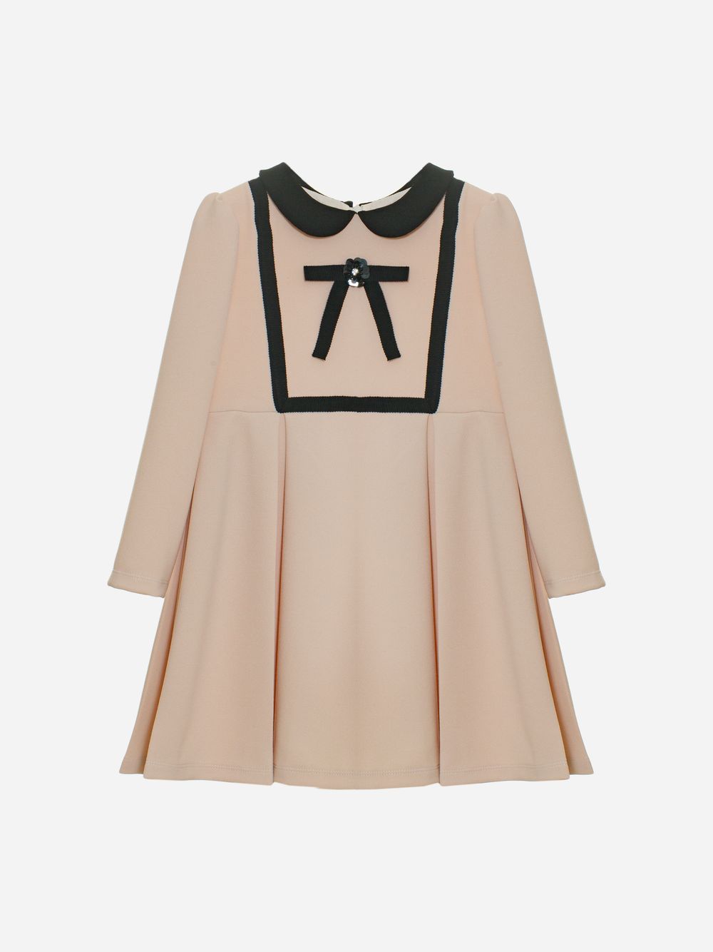 Beige crepe dress