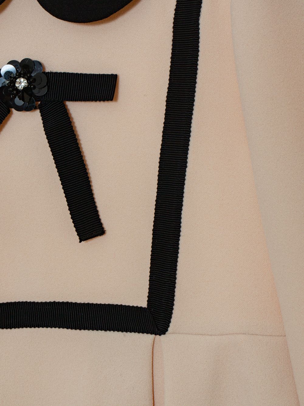 Beige crepe dress