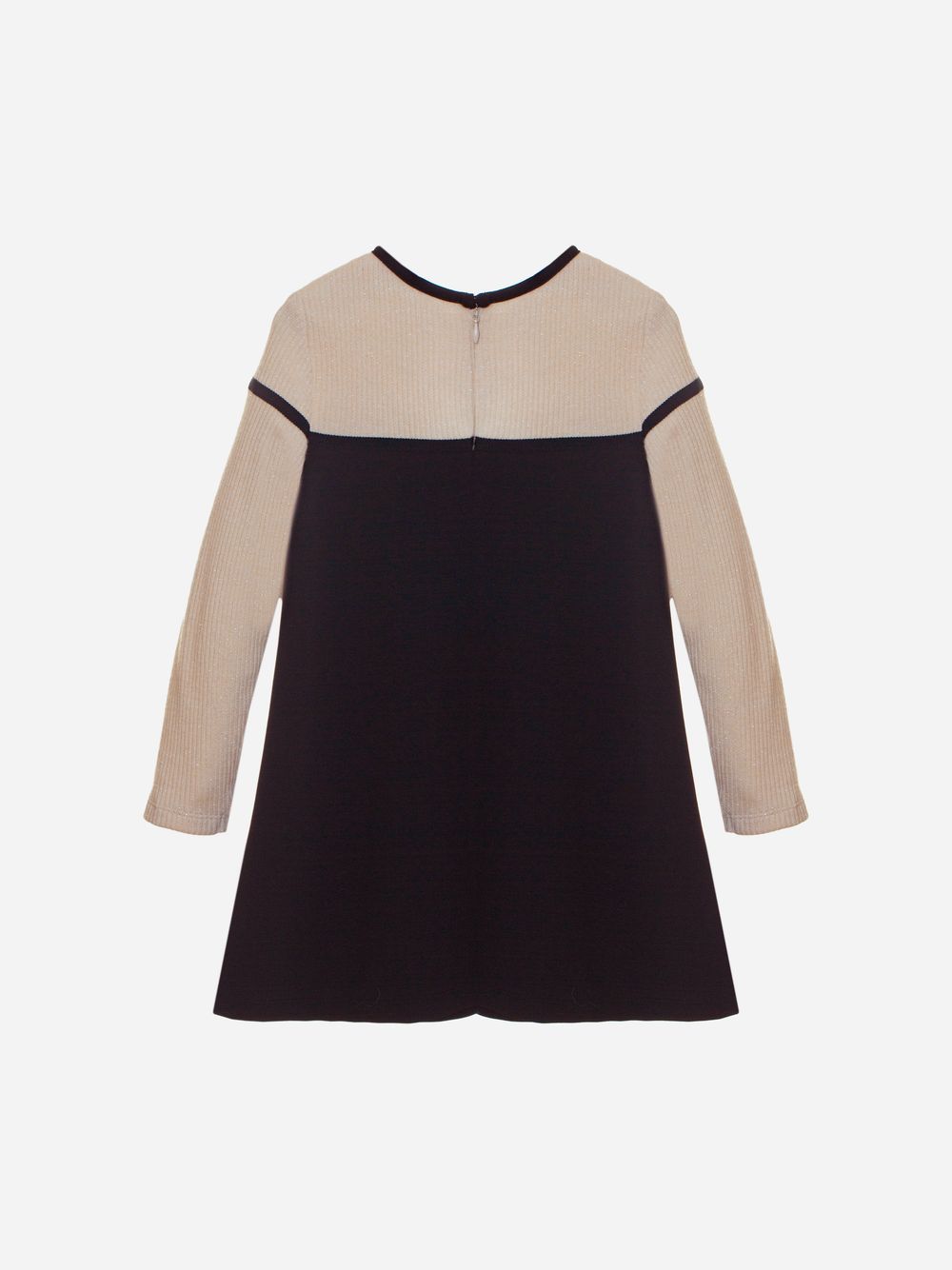 Ivory/black dress with bow