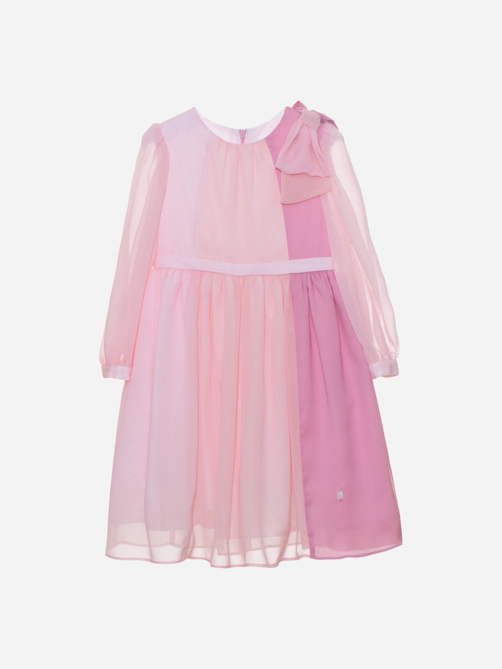 Pale pink chiffon dress