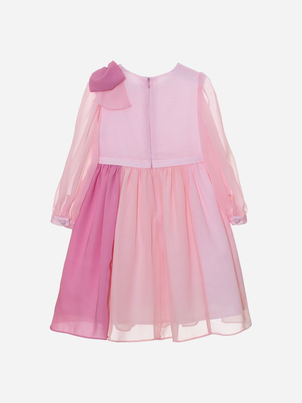 Pale pink chiffon dress