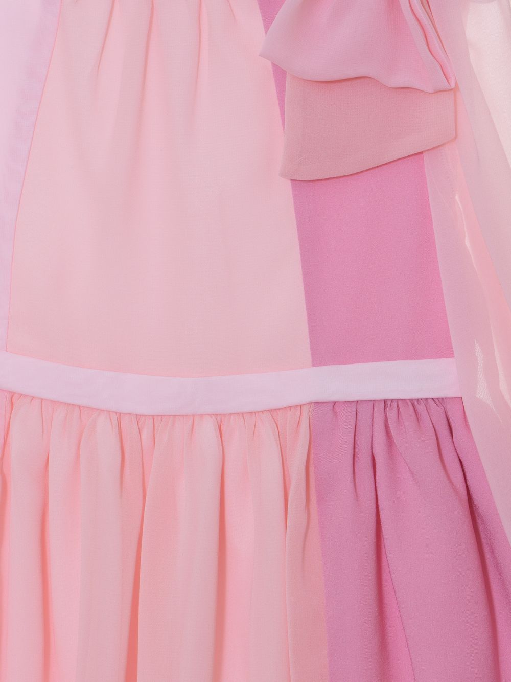 Pale pink chiffon dress