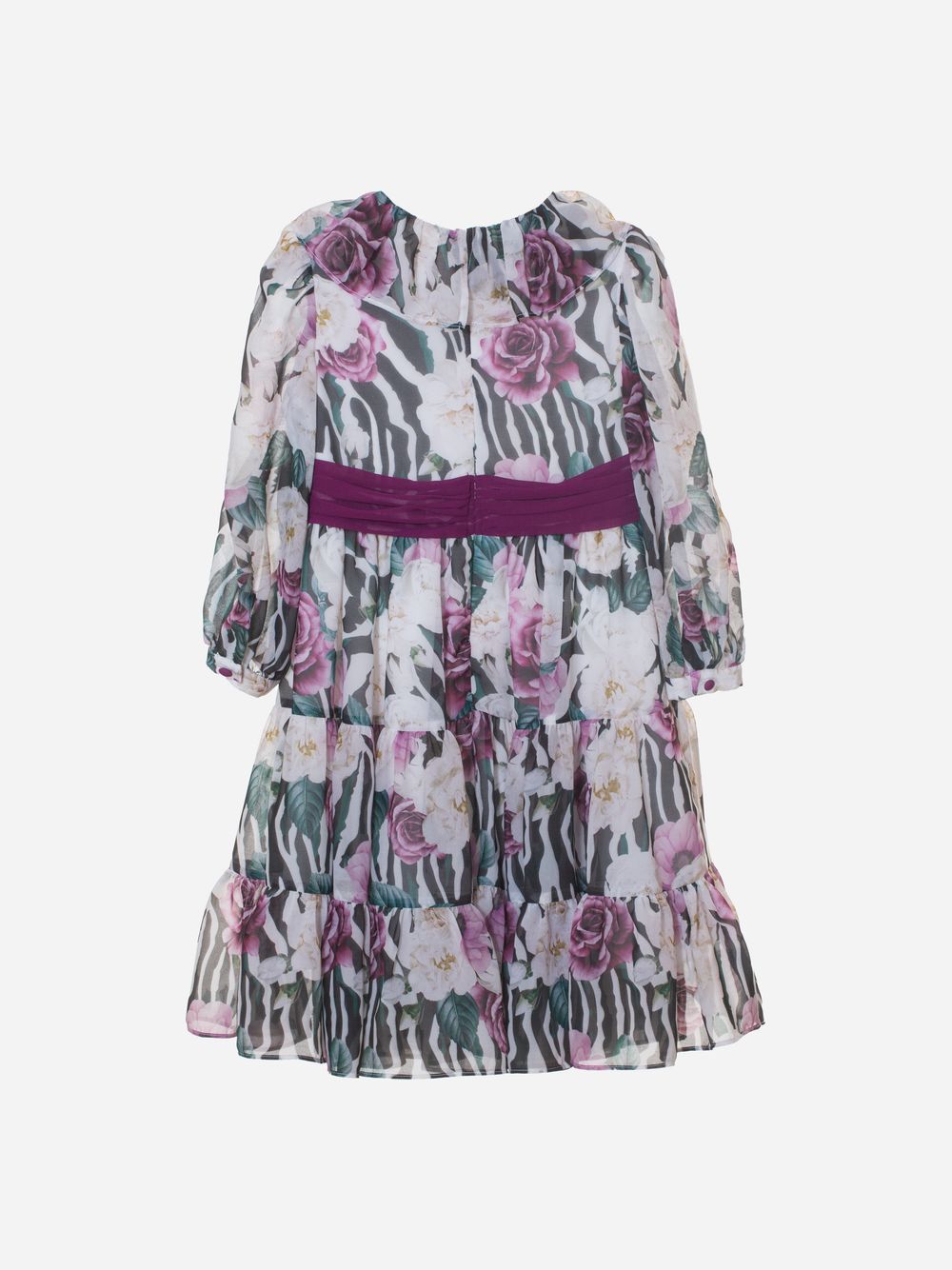 Floral zebra print dress 