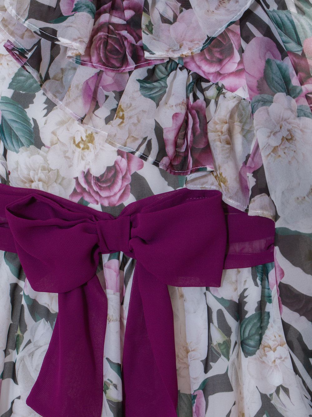 Floral zebra print dress 