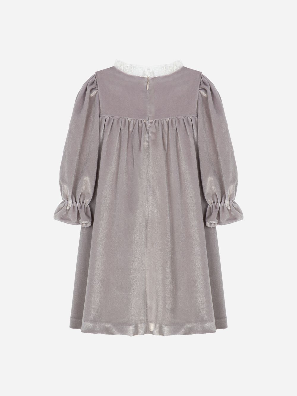 Golden velour dress