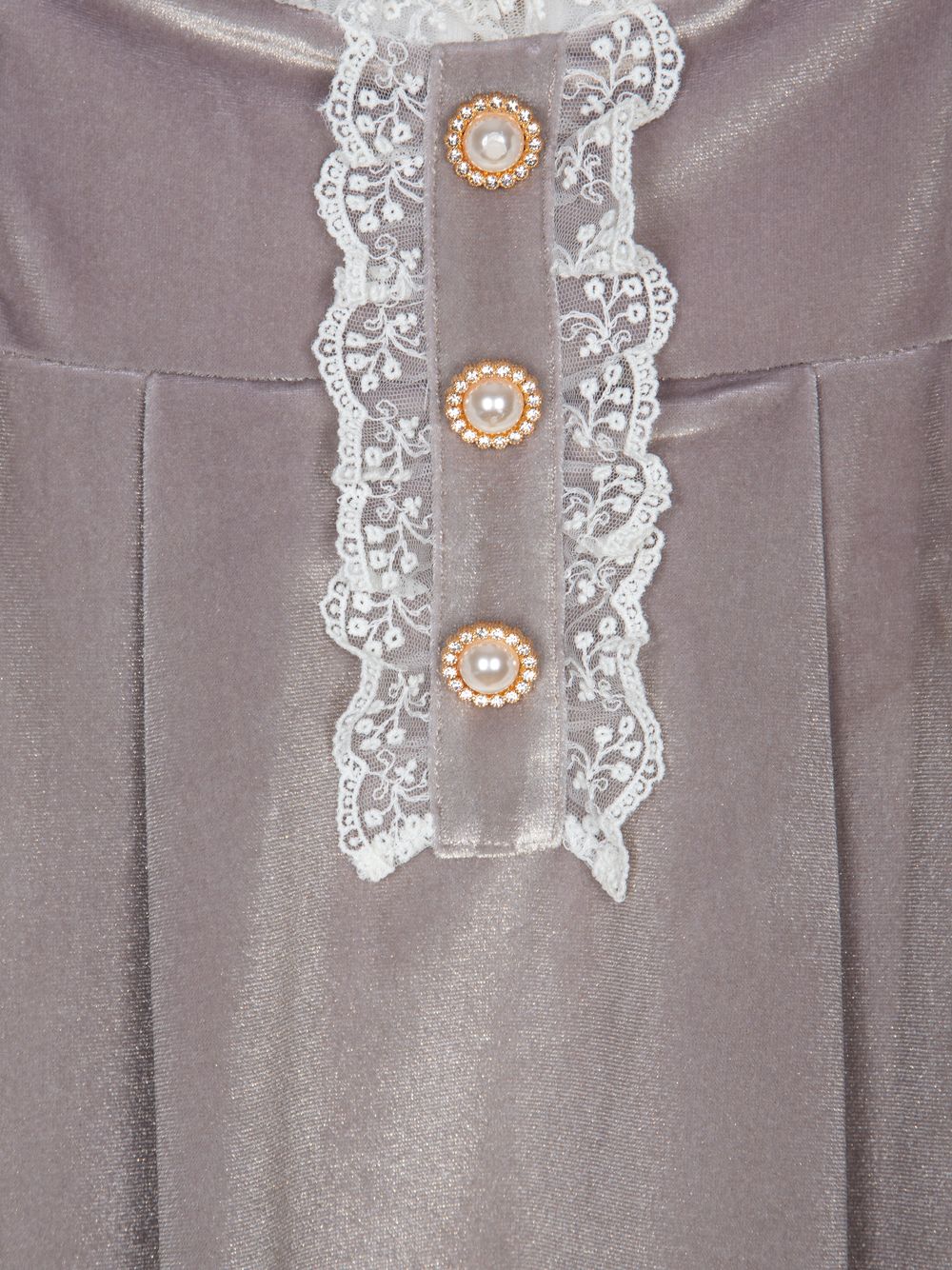 Golden velour dress