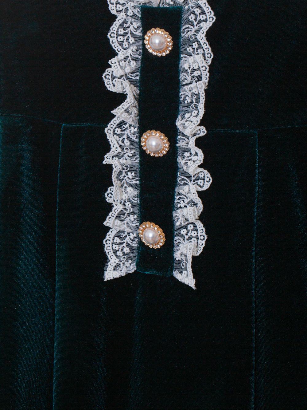 Dark Green velour dress