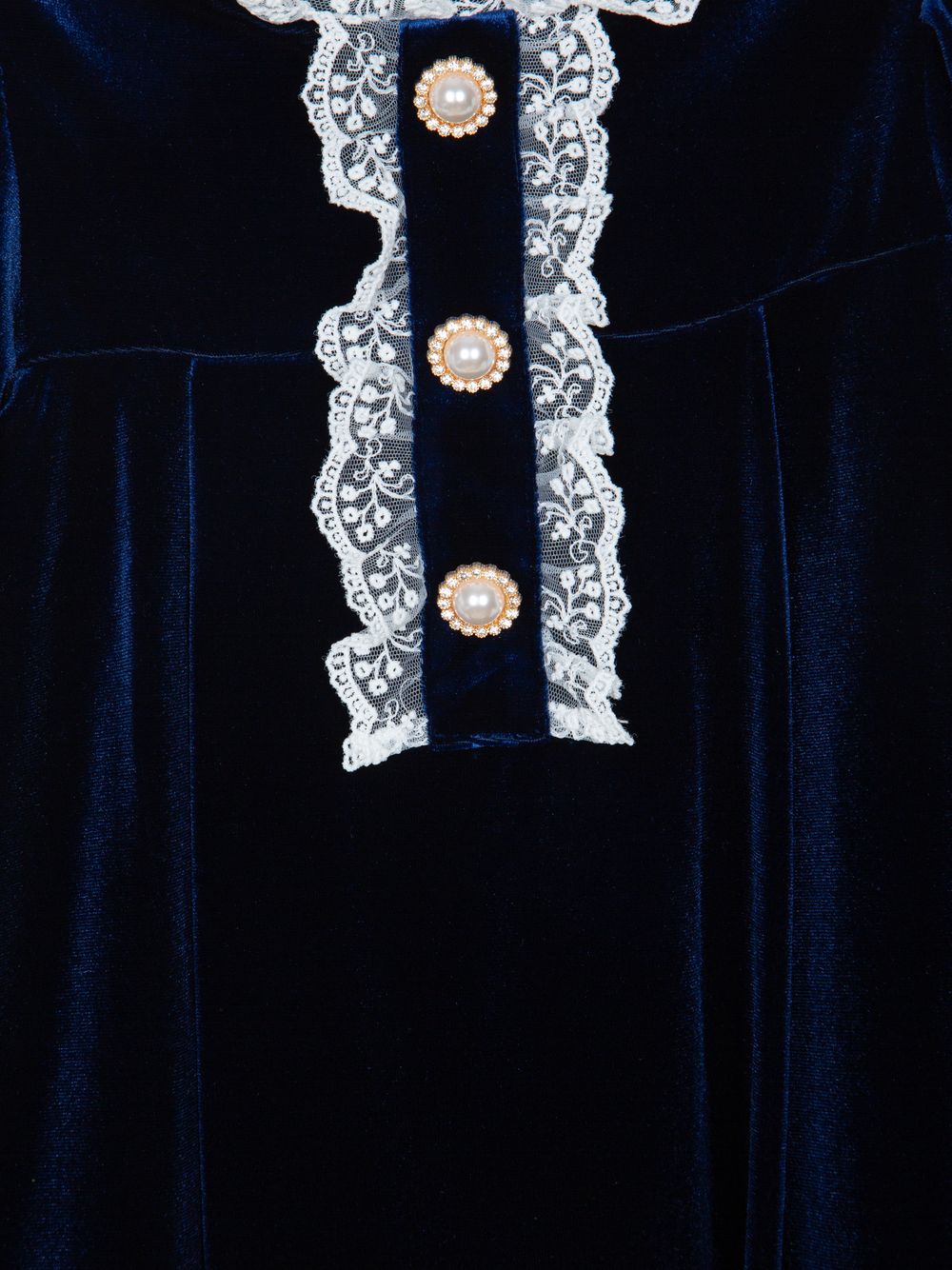 Navy Blue velour dress