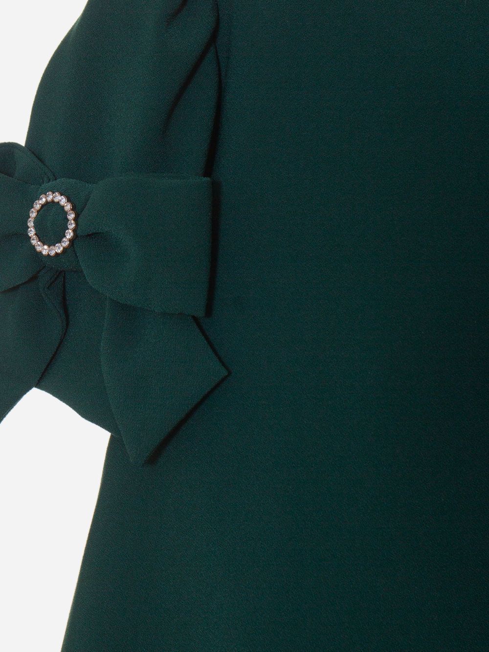 Dark Green crepe dress