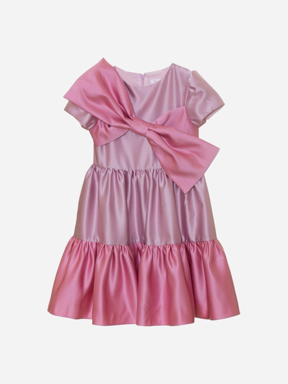 Quartz pink satin dress