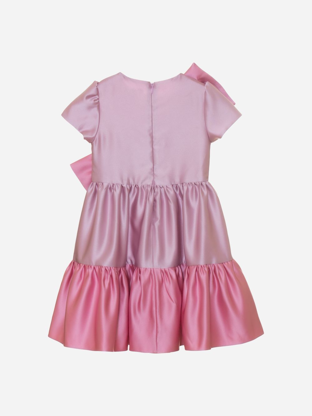 Quartz pink satin dress