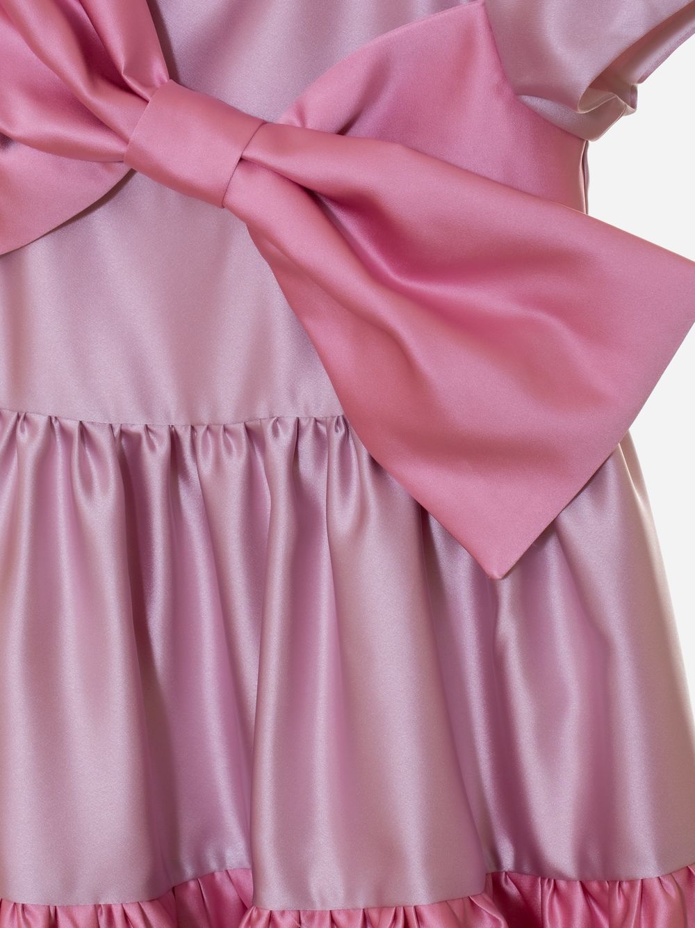 Quartz pink satin dress