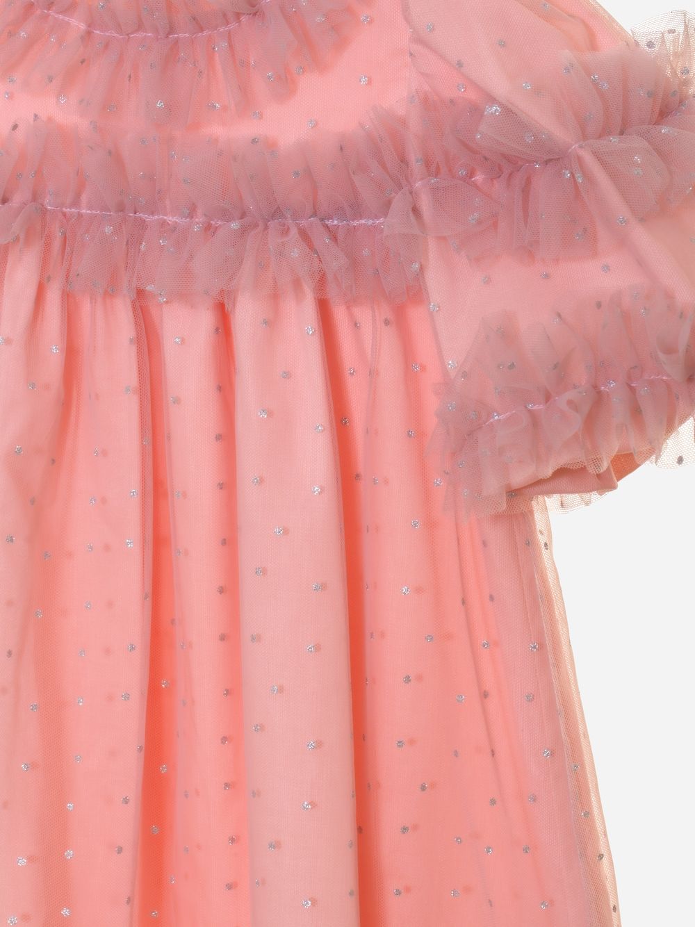 Quartz pink tulle dress