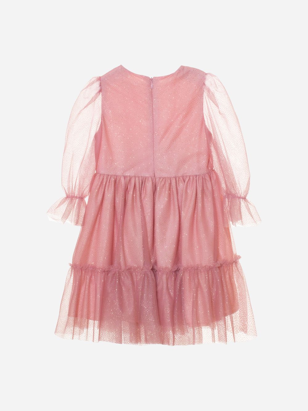 Quartz pink tulle dress