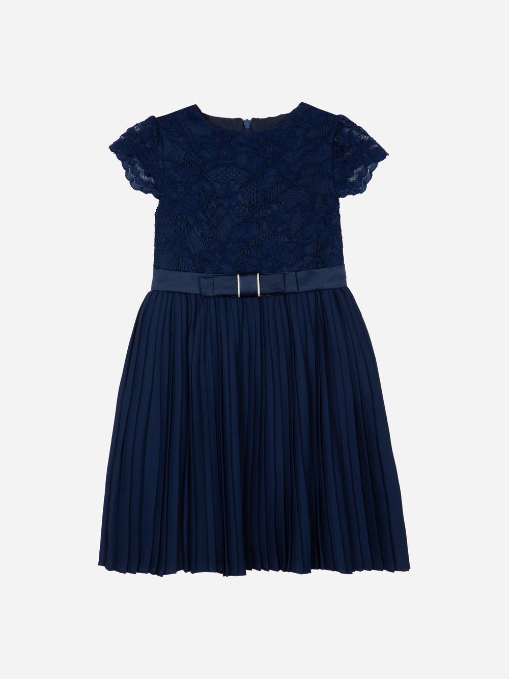 Cap sleeve navy blue dress